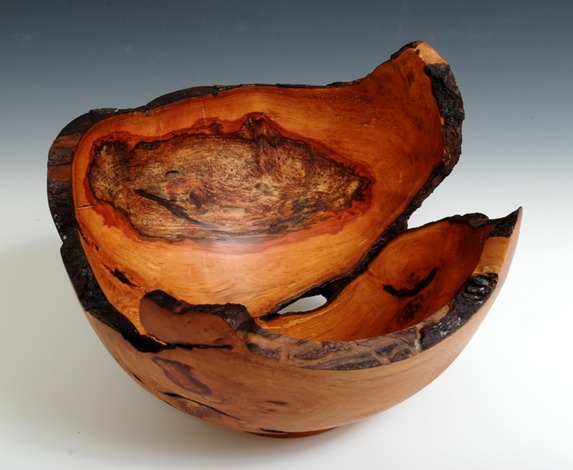 Hawthorn Natural Edged Bowl with dark spot